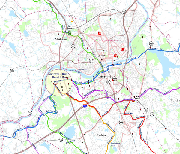 Andover bike routes thumbnail