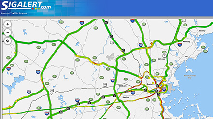 Sigalert traffic Boston